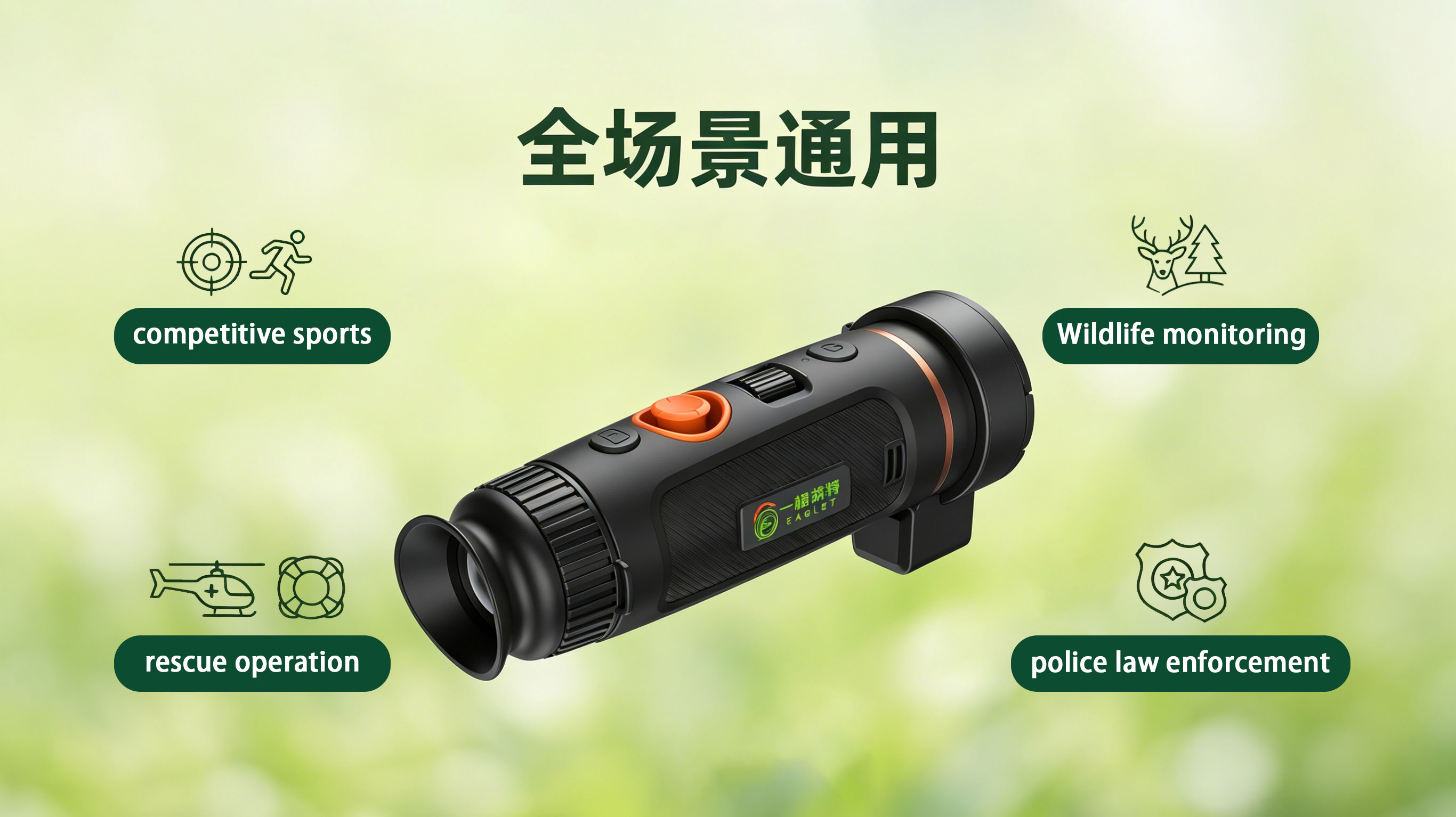 Thermal imaging  monocular telescope